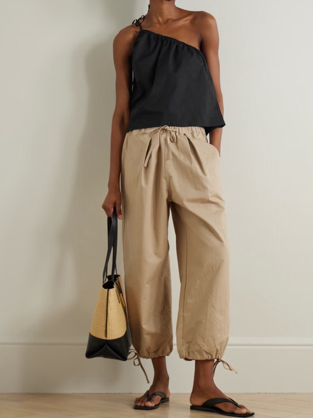 Deiji Studios one shoulder organic cotton top